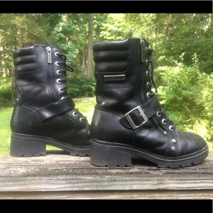 Harley Davidson black combat boots